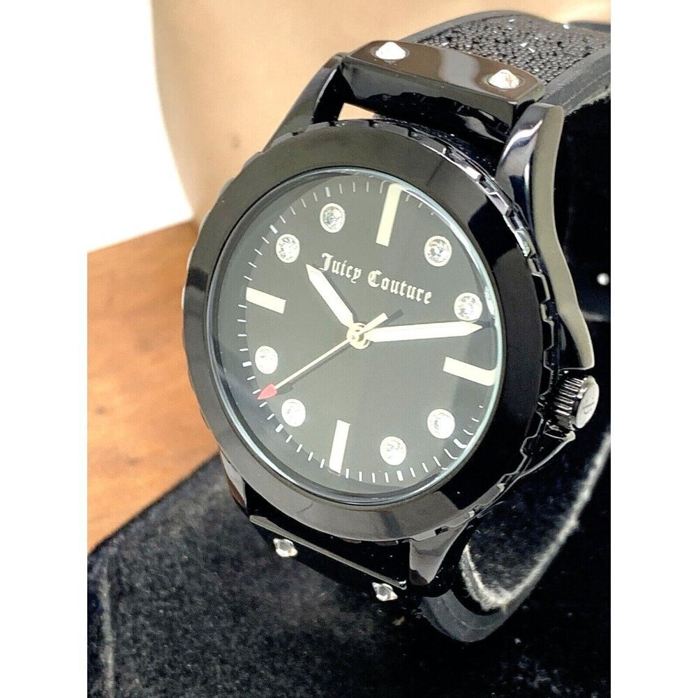 Juicy By Juicy Couture Women's Watch JC/1013 Quartz Black Rubber Band 38…